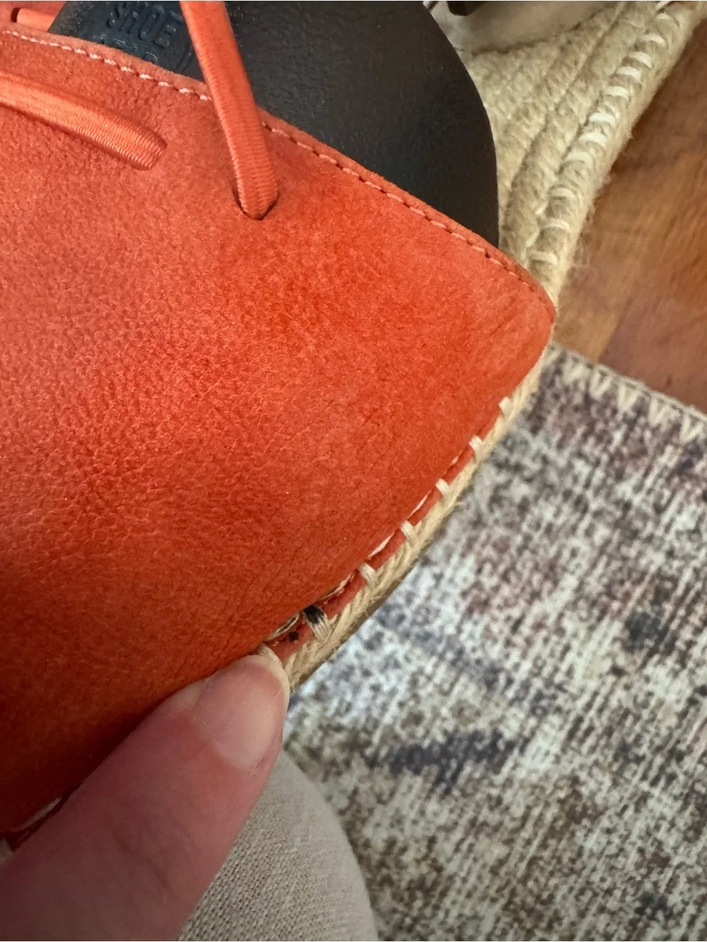 Elieen Fisher Coral Suede Espadrille Bungee Flats, 9